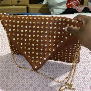 Brown crossbody purse